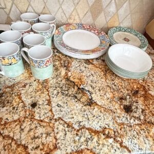 Corelle-Coordinates-Fruit-Flowers-Stoneware-Dinnerware-Set