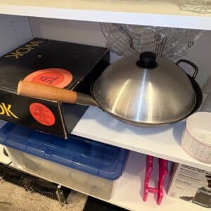 Deluxe-Piece-Carbon-Steel-Wok-Set-with-Perforated-Insert-second-image