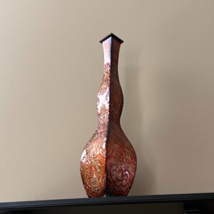 Embossed-Copper-Tone-Vase