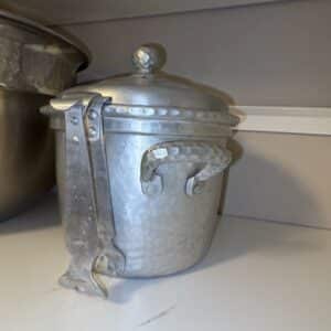 Everlast-Hammered-Aluminum-Ice-Bucket-with-Tongs