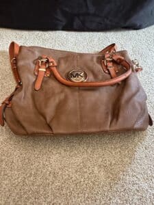 Faux-Michael-Kors-Brown-Pebble-Leather-Tote-Handbag