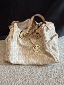 Faux-Michael-Kors-Signature-Monogram-Satchel