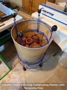 Garden-Tower-Rolling-Composting-Planter-with-Terracotta-Pots