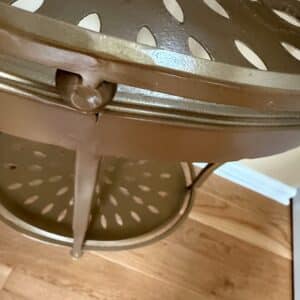 Gold-Tone-Metal-Tiered-Side-Table-with-Perforated-Shelves-second-image