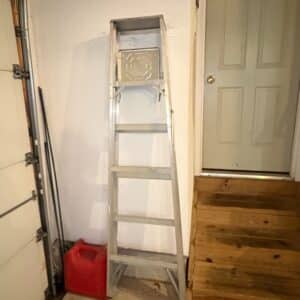 Keller-ft.-Aluminum-Step-Ladder-and-Signicade-Deluxe-A-Frame-Sign-Holder