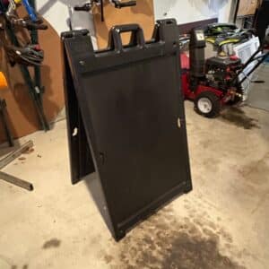 Keller-ft.-Aluminum-Step-Ladder-and-Signicade-Deluxe-A-Frame-Sign-Holder-third-image