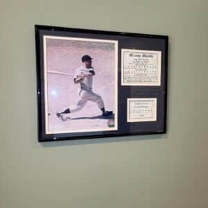 Mickey-Mantle-Framed-Display-with-Triple-Crown-Award-Winner-Information