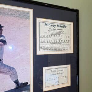 Mickey-Mantle-Framed-Display-with-Triple-Crown-Award-Winner-Information-second-image