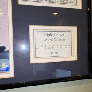 Mickey-Mantle-Framed-Display-with-Triple-Crown-Award-Winner-Information-third-image