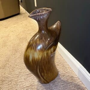 Mid-Century-Modern-Drip-Glaze-Ceramic-Vase-second-image