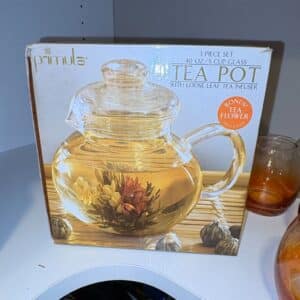 Primula-Flowering-Tea-Set-oz-Glass-Tea-Pot-with-Loose-Leaf-Tea-Infuser-and-Bonus-Tea-Flower
