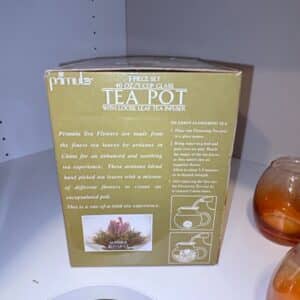 Primula-Flowering-Tea-Set-oz-Glass-Tea-Pot-with-Loose-Leaf-Tea-Infuser-and-Bonus-Tea-Flower-second-image