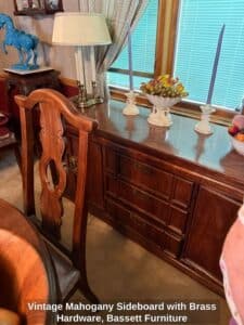 Vintage-Mahogany-Sideboard-with-Brass-Hardware-Bassett-Furniture