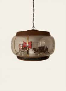Vintage-Budweiser-World-Champion-Clydesdale-Team-Rotating-Carousel-Hanging-Light