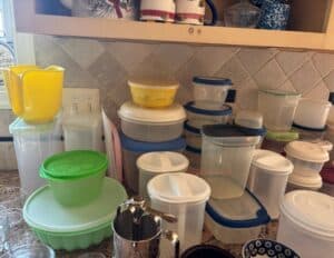 Assorted-Kitchenware-including-Tupperware-and-Decorative-Storage