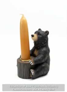 Collection-of-Bear-Figurines-including-Candle-Holders-and-a-Candy-Dish-second-image