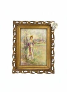 E.-Henderson-Miniature-Painting-on-Limoges-Blank-in-Ornate-Gilt-Frame-fourth-image