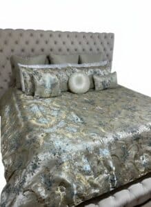 Meridian-Velvet-King-Bed-with-J.-Queen-New-York-Jacqueline-Damask-Comforter-Set-third-image