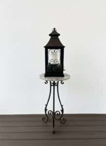 Ornate-Metal-Lantern-with-Stand-second-image-1