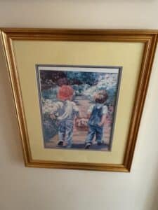 Children-Walking-Dog-Print-1