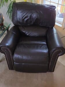 Dark-Brown-Leather-Power-Recliner-with-Nailhead-Trim-Ashley-Furniture-Colleton-1
