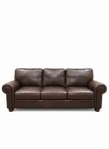 Dark-Brown-Leather-Sofa