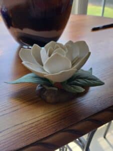 Napoleon-Italy-Porcelain-Magnolia-Flower-Figurine