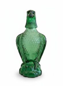 Vintage-Bessi-Italian-Green-Glass-Eagle-Decanter-third-image