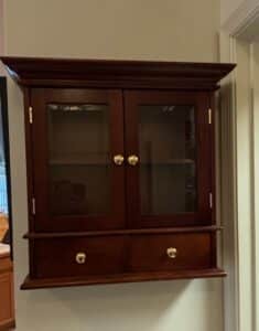 Wall-Mounted-Curio-Cabinet-with-Drawers