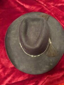 Texas-Hatters-Custom-Cowboy-Hat-with-Horsehair-Hatband-and-Medallion-second-image-1