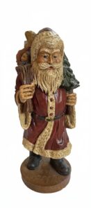 Vintage-Hand-Carved-Wooden-Santa-Claus-Figurine-Marked-SPAIN