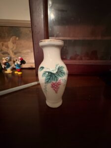Vintage-Hand-Painted-Grape-Motif-Bud-Vase-Made-in-China