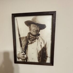 Vintage-John-Wayne-Framed-Black-and-White-Photograph
