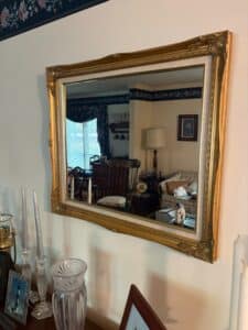 Vintage-Ornate-Gilt-Wood-and-Gesso-Wall-Mirror-with-Fabric-Liner