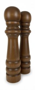 Vintage-Pair-of-Large-Turned-Wood-Pepper-Mills