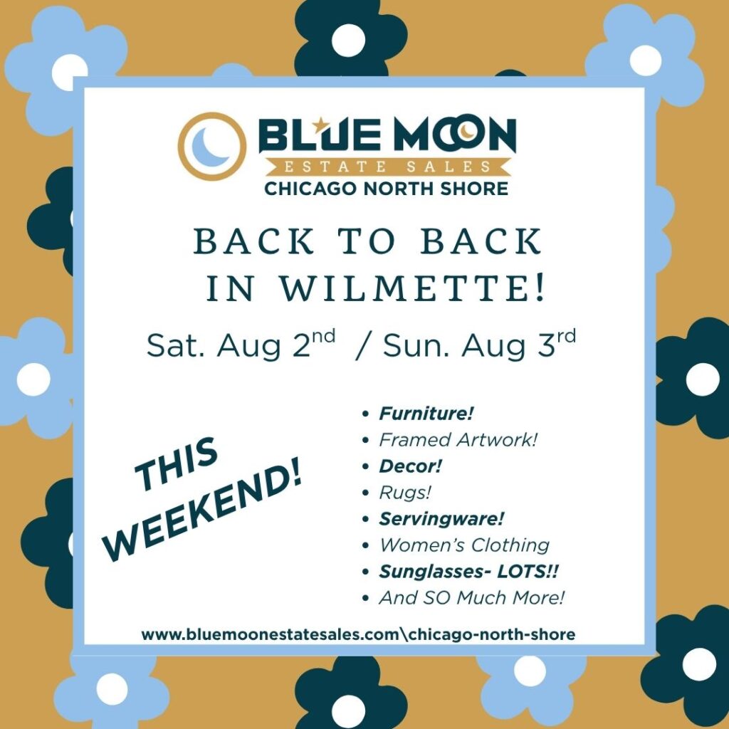 Back to Back in Wilmette! Tasteful Furniture! Art! Decor! Women’s Clothing!