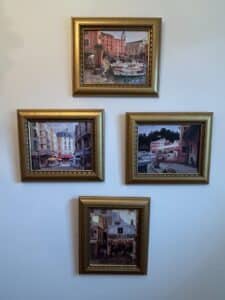 Set-of-Four-Framed-Prints-of-European-Scenes