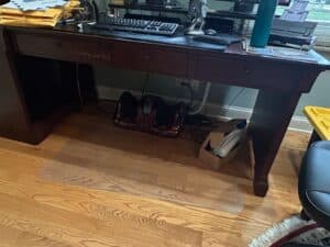 Stanley-Furniture-Cherry-Contemporary-Traditional-Style-Desk-with-Hutch