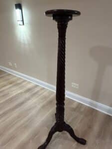 Vintage-Mahogany-Barley-Twist-Plant-Stand