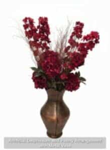 Artificial-Delphinium-and-Peony-Arrangement-with-Metal-Vase-219x300-2