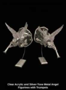 Clear-Acrylic-and-Silver-Tone-Metal-Angel-Figurines-with-Trumpets-219x300-2