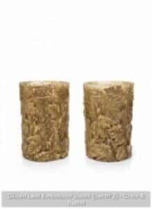 Gilded-Leaf-Embossed-Vases-Set-of-Crate-Barrel-219x300-2