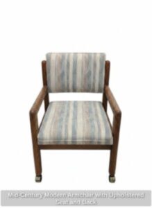 Mid-Century-Modern-Armchair-with-Upholstered-Seat-and-Back-219x300-2
