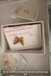 Monet-Gold-Tone-Butterfly-Brooch-and-Earrings-Set-204x300-2