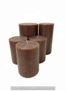 Set-of-Four-Brown-Pillar-Candles-219x300-2