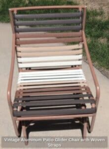 Vintage-Aluminum-Patio-Glider-Chair-with-Woven-Straps-221x300-2