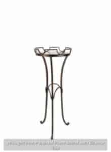 Wrought-Iron-Pedestal-Plant-Stand-with-Granite-Top-219x300-2