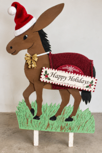 Burro-Natalino-Artesanal-com-Placa-Festiva