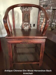Antique-Chinese-Elm-Wood-Horseshoe-Back-Armchair