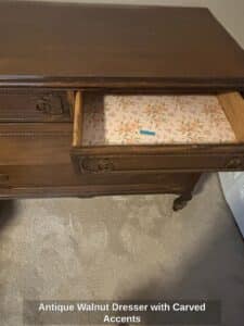 Antique-Walnut-Dresser-with-Carved-Accents-second-image